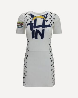 Marine Serre Fitted recycled jersey Dress Female S