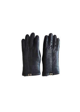 Gucci Black Shearling Lined Gloves