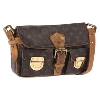 Louis Vuitton Pre-owned Cross Body Bags, female, Brown, Size: ONE SIZE Pre-owned Vintage Canvas Cross Body Bag