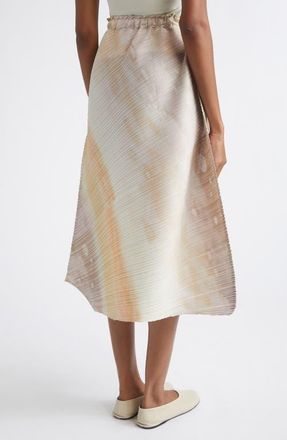Issey Miyake Print Sea Bubble Skirt in Greige at Nordstrom, Size 3