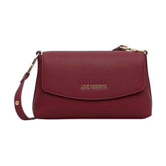 Love Moschino Dames, Tassen, Rood, Maat: ONE Size Leer