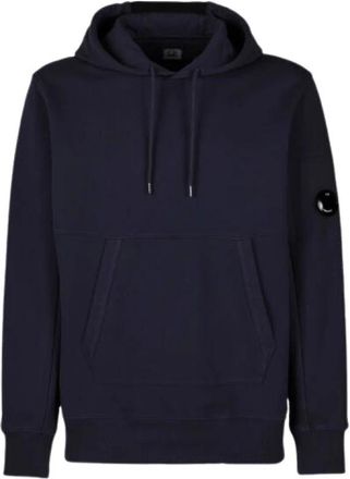 C.P. Company Diagonal Raised Fleece Hoodie - Heren - Hoodies - Blauw - 2XL - Katoen - Hoodies & sweatvesten