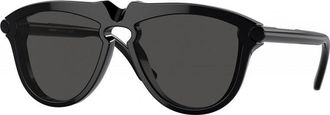 Burberry Mens BE4417U-300187-58 BE4417U 58 300187 Fashion Sunglasses - Black - One Size