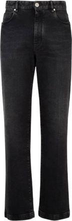Fendi Black Straight-Cut Cotton Denim Jeans, Waist Size 31