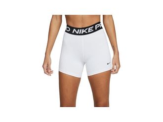 Nike Pro 5 Shorts Womens Shorts White/Black/Black : LG (US 12-14) 5, Polyester/Elastane