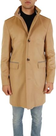 HUGO BOSS Jassen - Heren - Mantel - Beige - M - Jassen