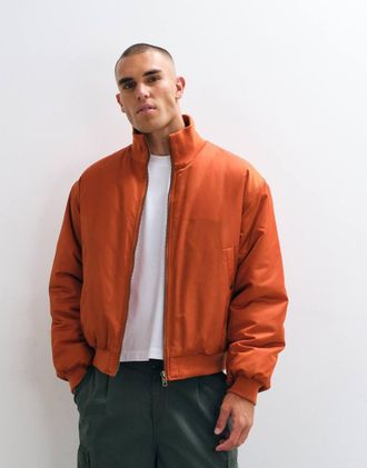 Asos bomber jacket arancione