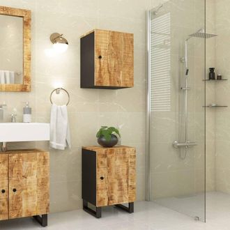 vidaXL Mueble De Ba&ntilde;o Madera Maciza De Mango 38x33x58 Cm Vidaxl