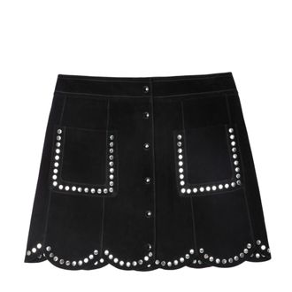 Zadig&Voltaire Jasia Studded Suede Skirt