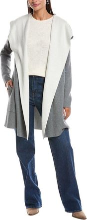 Minnie Rose Cashmere-Blend Reversible Cardigan