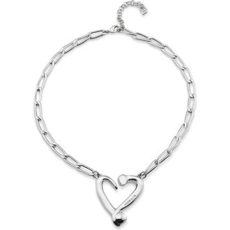 UNOde50 Twist of Love Necklace in Silver at Nordstrom
