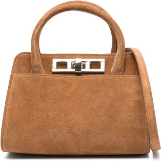 Fabiana Filippi Borsa tote in pelle scamosciata - Marrone