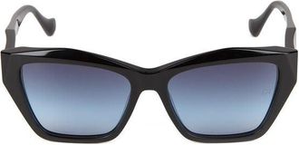 Ana Hickmann Womens Sunglasses Black Acetate