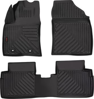 OEM Alfombrillas De Goma 3d Para Coche: Toyota Avensis Iii T27 (familiar, Liftback, Sed&aacute;n, 2009-2018) - Borde De 5 Cm