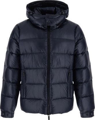 H&egrave;SKIMO Korte Semi-Glanzende Donsjas - Heren - Winterjassen - Blauw - XL - Jassen