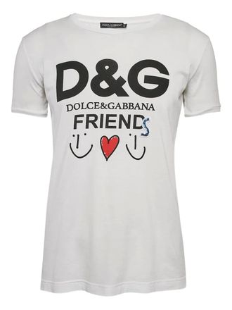 Dolce & Gabbana T-shirt con logo - Bianco
