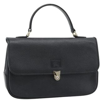 Burberry Pre-owned Hand Bag - Dames - Vintage Handtas - Zwart - ONE Size - Leer - Vintage