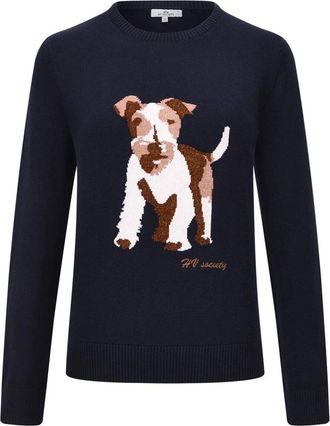 HV Polo Dames, Truien, Blauw, Maat: L