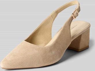 Vagabond Slingbacks aus echtem Veloursleder Modell MARTA in Beige, Gr&ouml;&szlig;e 36