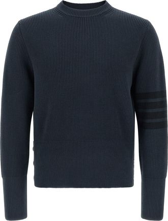 Thom Browne Blue 4BAR Sweater