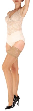 Giulia Womens 20 DEN Tights - Beige - X-Small