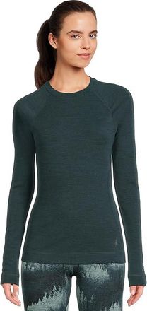 Smartwool Merino 250 Base Layer Crew Womens Clothing Twilight Blue Heather : XS