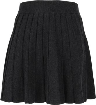 MC2 Saint Barth Falda de punto plisada - Skirts - Mujer - Gris - M