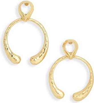 Karine Sultan Hammered Circle Teardrop Earrings in Gold at Nordstrom Rack
