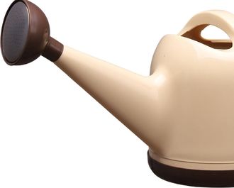 OEM Regadera De Pl&aacute;stico Beige Con Capacidad Para 4 Litros Y Cabezal De Riego Integrado, Ideal Para Plantas De Interior Y De Jard&iacute;n
