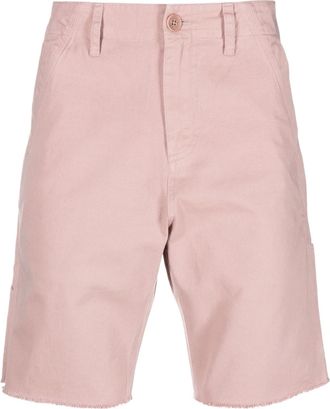 Zadig&Voltaire logo-patch cotton bermuda shorts - men - Cotton - 38 - Pink