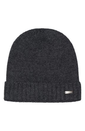 Eton Merino Wool Beanie in Dark Grey at Nordstrom