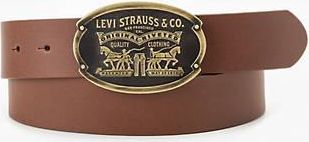 Levi's Billy Plaque Belt - Mens - 70 - Brown