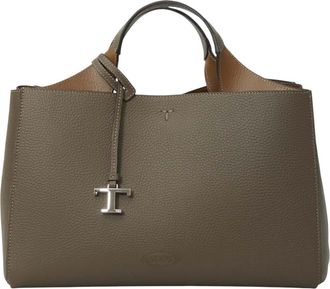 Tod's Grey T Timeless Small Tote