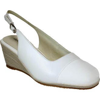 David Tate Sheyla Slingback Wedge Pump in White at Nordstrom, Size 10.5