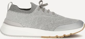 Brunello Cucinelli Techno cotton knit Sneakers runners Male 45