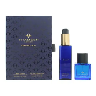 Thameen Unisex Carved Oud Extrait de Parfum 50ml + Body Lotion 100ml Gift Set - Rose - One Size