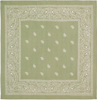 Ami paisley-print scarf - unisex - Viscose - OS - Green