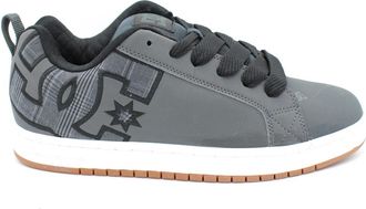 DC Graffik SE Leren Veters Rubberen Zool - Heren - Sneakers - Grijs - 43 EU - Schoenen