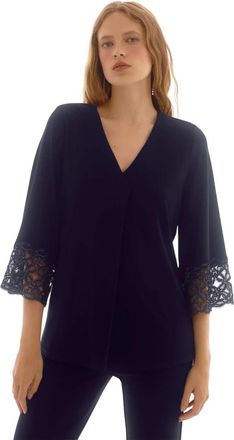Joseph Ribkoff Jacket - Dames - Blouses - Blauw - 6XL - Polyester - Overhemden