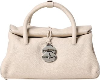 Zanellato Tassen, Dames, Beige, ONE Size, Leer, Elegante Leren Schoudertas