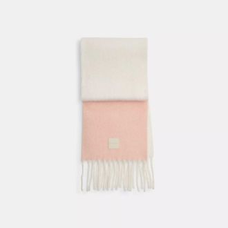 Coach Colorblock Muffler With Rubber Patch