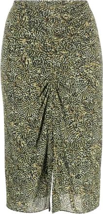 Isabel Marant Groene Geruite Midi Rok - Dames - Midirokken - Groen - XS - Rokken