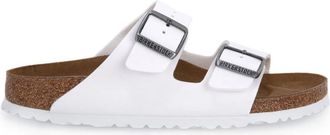 Birkenstock Arizona White Calz S Slippers - Heren - Sandalen - Wit - 44 EU - Schoenen