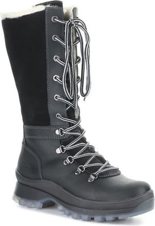 Bos. & Co. Dell Waterproof Wool Faux Shearling Lined Boot in Black at Nordstrom, Size 10-10.5Us