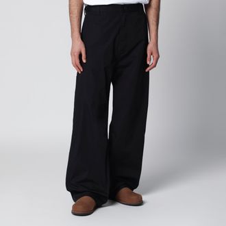 Carhartt Work in Progress Pantaloni Postal Single Knee in misto cotone neri