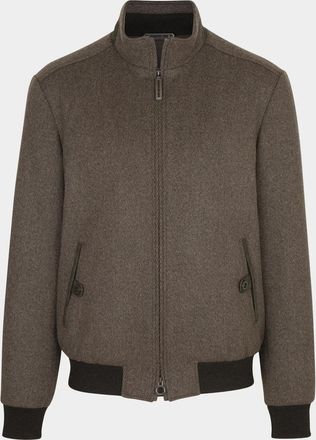 Stefano Ricci Men & apos;s Textured Wool Bomber Jacket