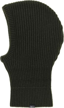 Maison Margiela MM338271BM Ribbed Wool Balaclava - Green