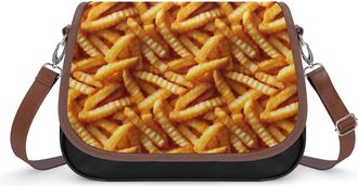 Generic French Fries Fashion Womens Crossbody Bags Novelty Handbag Shoulder Bag Purse