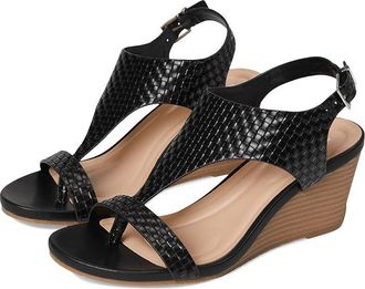 Kenneth Cole Reaction Greatly Thong Womens Shoes Black Woven : 8.5 M, Synthetic
