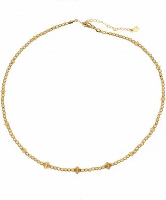 Paradigm Design Womens Origin Beaded Necklace In Gold